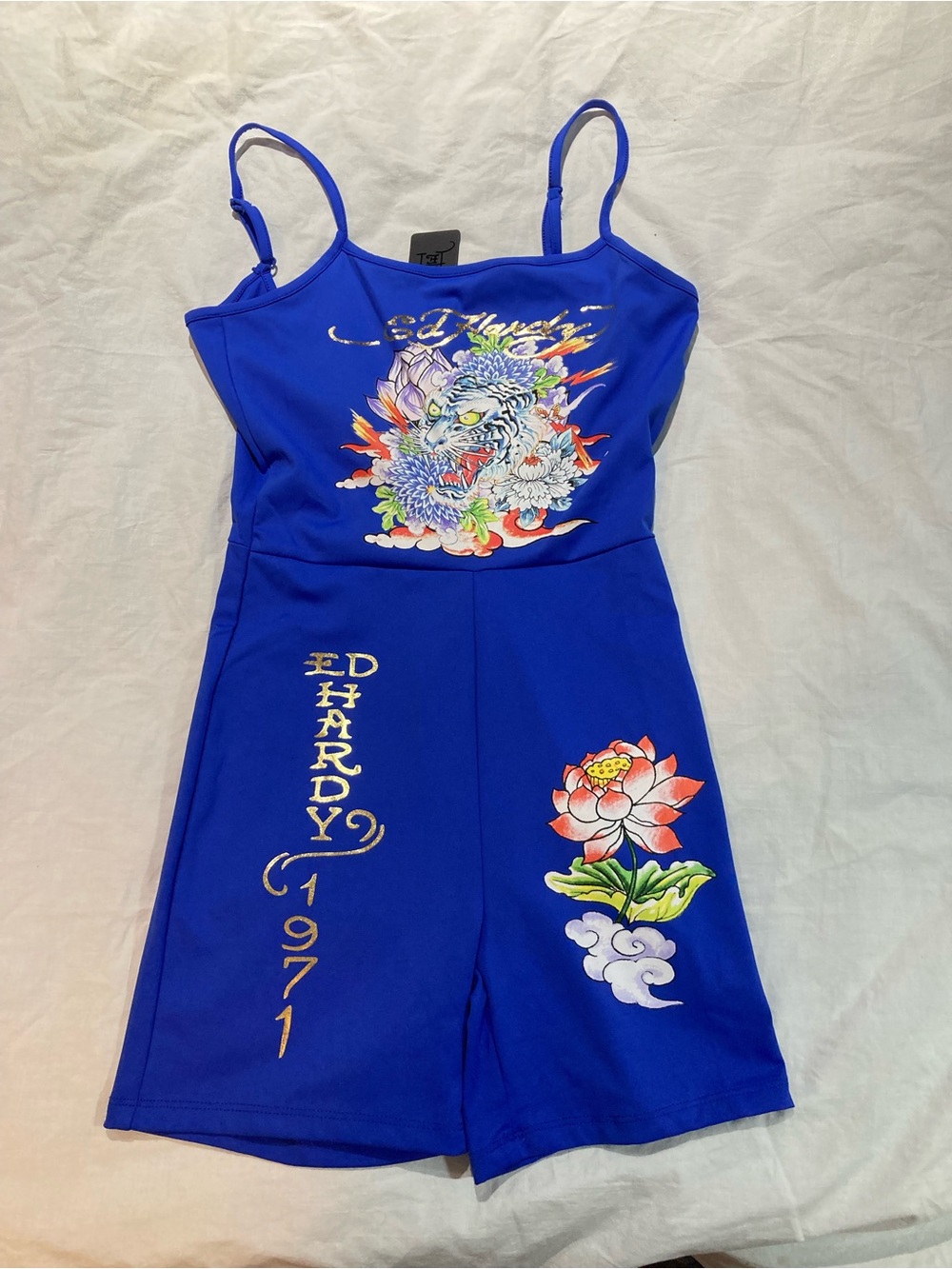Ed Hardy Romper, Women’s size medium, NWT!
